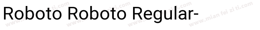 Roboto Roboto Regular字体转换